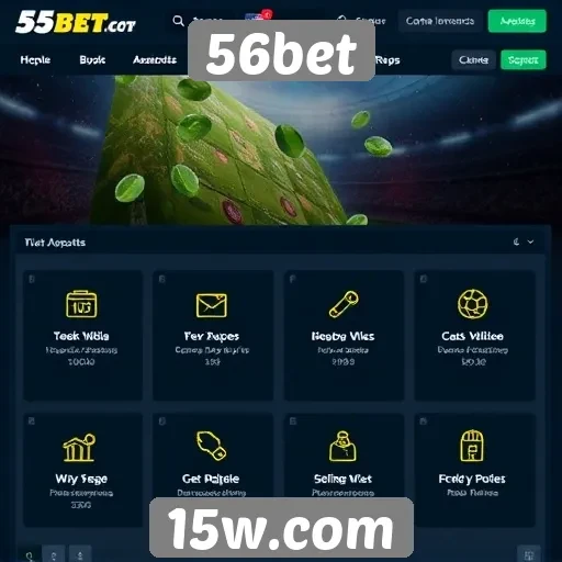 Recursos e funcionalidades do site 56bet