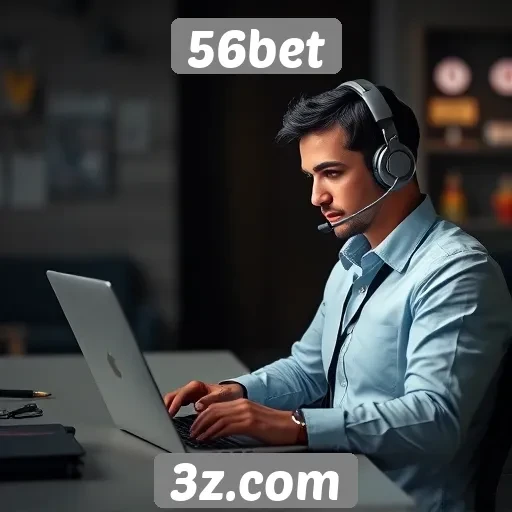 Suporte ao cliente no site 56bet