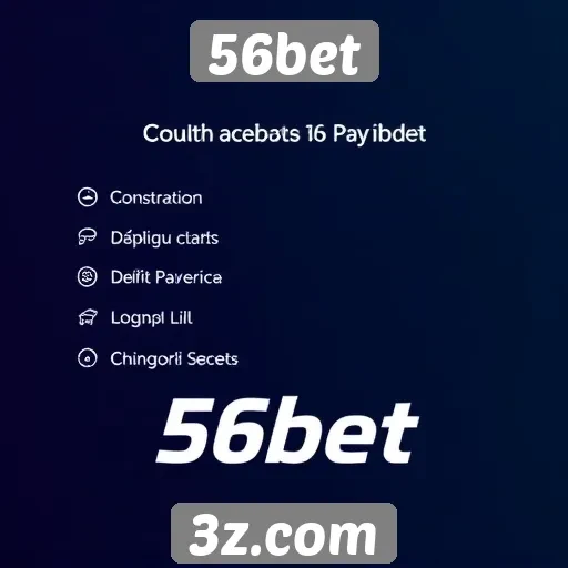 Métodos de pagamento aceitos no 56bet