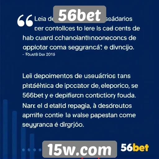 Depoimentos de usuários sobre a experiência no 56bet